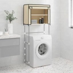 True Deal - Support de rangement 2 niveaux sur la machine à laver Crème Fer