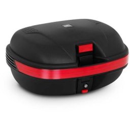 MSW - Top Case Scooter Topcase Universel Valise Coffre Quad Moto Scooter Platine 56l - Argent, Noir