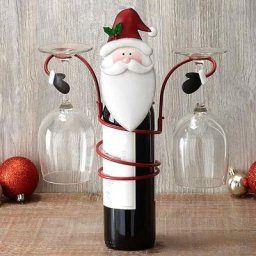 Porte-Bouteilles Et Verres a Vin, Porte-Bouteilles a Vin Du Pere Noel, Porte-Bouteilles a Vin
