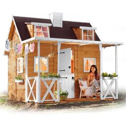 Casas Green House - Cabane pour enfant avec lit superposé posada. 255 x 260 x 260 . cabanes green