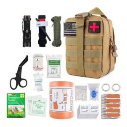 Coffret de secours- Trousse de secours complète militaire tactique Assemblée En FRANCE normes