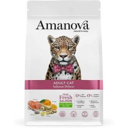 Amanova - Croquettes pour chats adultes Cat adulte 1 5kg Saumon frais - Saumon Deluxe