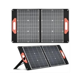 Panneau solaire 75W portable pliable 3 ports dc/pd 45W/QC3.0/USB compatible avec