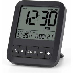 2pcs Mini Réveil Digital Horloge Numérique Reveil de Voyage avec la Fonction de Snooze