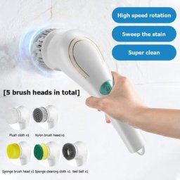 Brosse Nettoyage Electrique Scrubber Set: Brosse Nettoyage Portable Batterie Rechargeable Spin