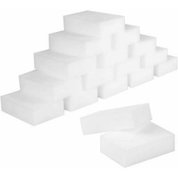 Magique éponge de nettoyage, Lot de 50 éponges gomme magique en mélamine en mousse Pad de nettoyage