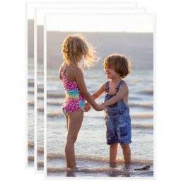 True Deal - Collage de cadres photo 3 pcs au mur table Blanc 42x59,4 cm mdf