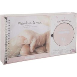 Atmosphera - Coffret Empreinte et album photo - bleu créateur d'intérieur - Rose