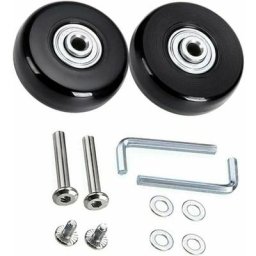 Roues De Valise Remplacement Kit[45 Mm],Roulette Valise,Bagage Valise Réparation Roulette Muette