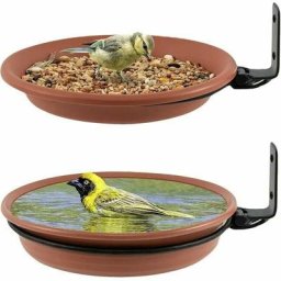 Mangeoire à Oiseaux, Mangeoire à Oiseaux Autoportante d'extérieur Bain d'Oiseaux Sauvages Bassin