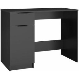 Bureau noir 100x50x75 cm bois d'ingénierie Vidaxl Black