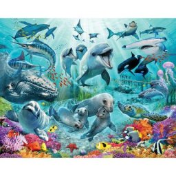 Papier peint enfant monde sous-marin Walltastic 305X244 cm