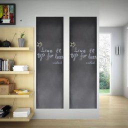 True Deal - Tableau autocollant avec craies, Toile murale 0,6 x 3m 2 rouleaux