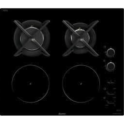 Plaque mixte Sauter SPI9602BM - Noir