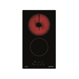 Glem - Plaque de cuisson vitrocéramique 2 foyers 3000W 9 niveaux de puissance - Noir