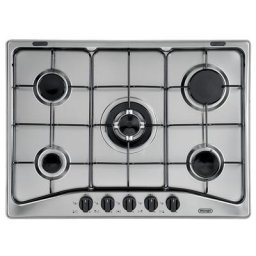 DeLonghi YAF57ASV plaque Noir, Argent Intégré (placement) Gaz 5 zone(s)