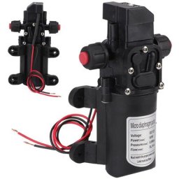 Pompe à Eau Haute Pression, dc 12V 5 L/Min Pompe à Eau Diaphragme Pompe de Pulvérisateur à Amorçage