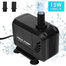 Pompe de fontaine, pompe à eau submersible 15W 1500L/H petite pompe de fontaine extérieure