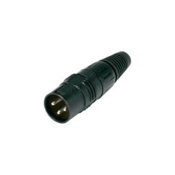 Connecteur xlr Hicon HI-X3CM-B mâle droit nombre de pôles: 3 noir 1 pc(s)
