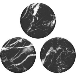 POPSOCKETS Black Marble Support pour téléphone portable noir, blanc