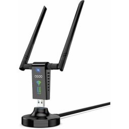 Carte sans fil usb 3.0 en une seule pièce Clé WiFi avec 2 antennes Adaptateur usb bi-bande puissant