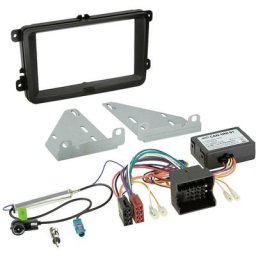 621320-30-01 Cache autoradio double din adapté pour (marque automobile): Seat, Skoda, Volkswagen