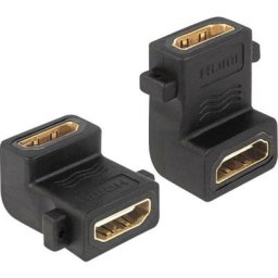 Delock - Adaptateur hdmi 65510 [1x hdmi femelle - 1x hdmi femelle] noir contacts dorés
