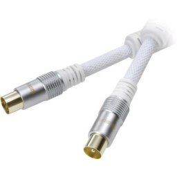 Câble de raccordement Vivanco 43903 [1x antenne mâle 75 ω - 1x antenne femelle 75 ω] 1.50 m blanc