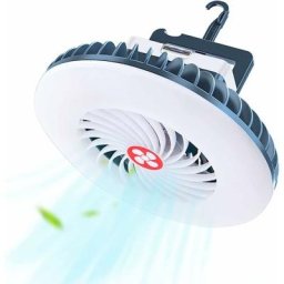 Lampe de camping à led, ventilateur de camping rechargeable usb portable avec crochet de suspension