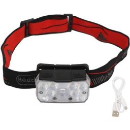 Lampe Frontale led, Capteur de Mise au Point Fixe Extérieur abs Super Lumineux IPX4 étanche Lampe