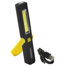 Lampe de poche led rechargeable 200 + 60 lumens avec crochet et aimant
