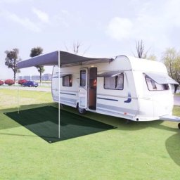 Maisonchic - Tapis extérieur Tapis de tente | Tapis de Camping 400x700 cm Vert foncé pehd 79004