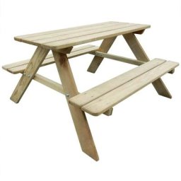 Hommoo - Table de pique-nique pour enfants 89 x 89,6 x 50,8cm Pinede fsc HDV17350
