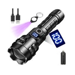 Lampes torches led super lumineuses, torche rechargeable 15000 lumens, torche led rechargeable