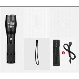 Torche Lampe de Poche led, Lampe Torche Super Grande Lampe de Torche Ultra Puissante Ajustable