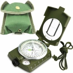 Boussole Professionnelle Camping Compass Multifonction Portable Boussole Militaire Métallique