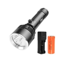 Torche de plongée étanche, lampes de poche 8000 lumens rechargeables lampes de plongée sous-marine