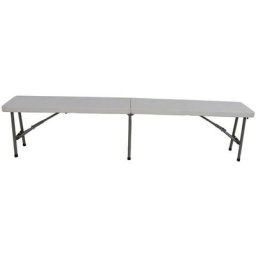 Blanc pliable 183x30x43 cm Blanc Lesli Living n/a