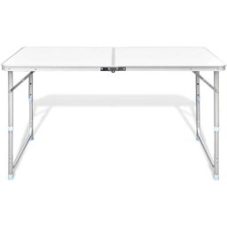 Inlife - Table pliable de camping Hauteur r¨glable Aluminium 120x60 cm