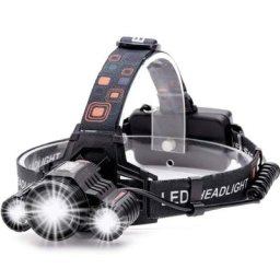 Lampe Frontale led Rechargeable, Lampe Torche Puissante 4 Modes 3 led cree XML-T6 Lampe Torche