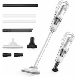 FDC - Aspirateur Balai Sans Fil Sans Sac 12000Pa Avec Lumiere Frontale led Batterie 6000mAh