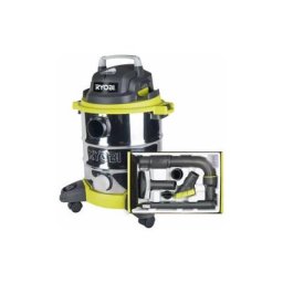 Pack RYOBI Aspirateur eau et poussière RYOBI 1250W - 20L - RVC-1220I-G - 6 accessoires nettoyage