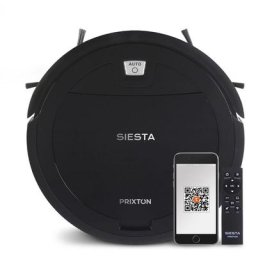 Prixton - Aspirateur Robot Siesta Aspire Et Lave - WiFi - App - Noir