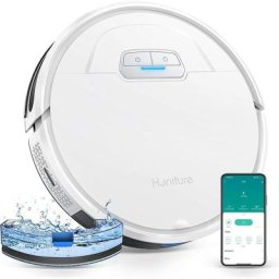 Robot Aspirateur Laveur Poils Animaux Honiture G20 Aspirateur Robot 3 en 1, 3000PA, Alexa/WiFi/APP,