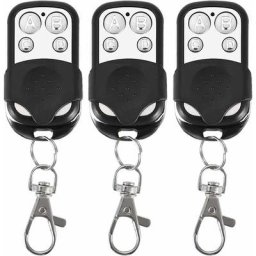 FDC - Lot de 3 télécommandes universelles pour Portail Automatique fréquence 433,92 MHz Code Fixe,