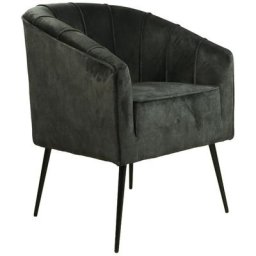 Chaise de salle à manger Chester Gris foncé Hsm Collection Dark grey