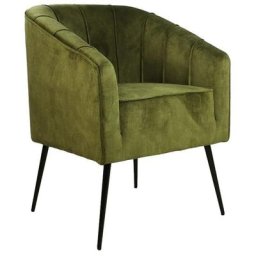 Chaise de salle à manger Chester Vert olive Hsm Collection Green