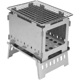 Poêle à bois pliant Portable en acier inoxydable coupe-vent pour la chasse en plein air randonnée