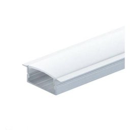 Profilé Aluminium Encastrable 2m largeur 30,3mm x h10mm avec diffuseur blanc