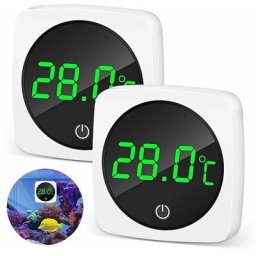 Swyeoot - 2 Pièces Thermomètres Électroniques d'Aquarium Thermomètre Digital Mini led Thermomètre